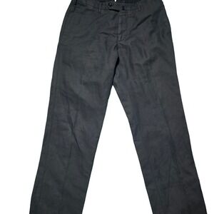 Incotex Chinolino Linen Cotton Chino Pants Mens 32 Gray Cl Fit Italian Slowwear